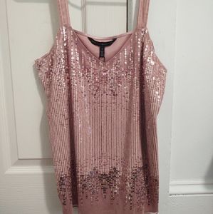 White House Black Market Sequin Tank Size Small